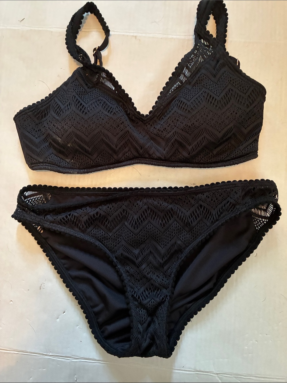 Sexy Black Bikini by Carmen Marc Valvo Size S NWOT